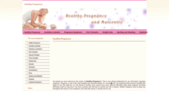 Desktop Screenshot of healthy-pregnancy.info