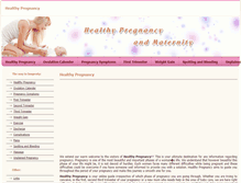 Tablet Screenshot of healthy-pregnancy.info